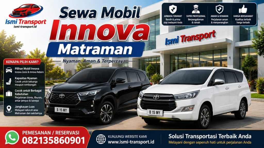 sewa mobil innova matraman - ismitransport