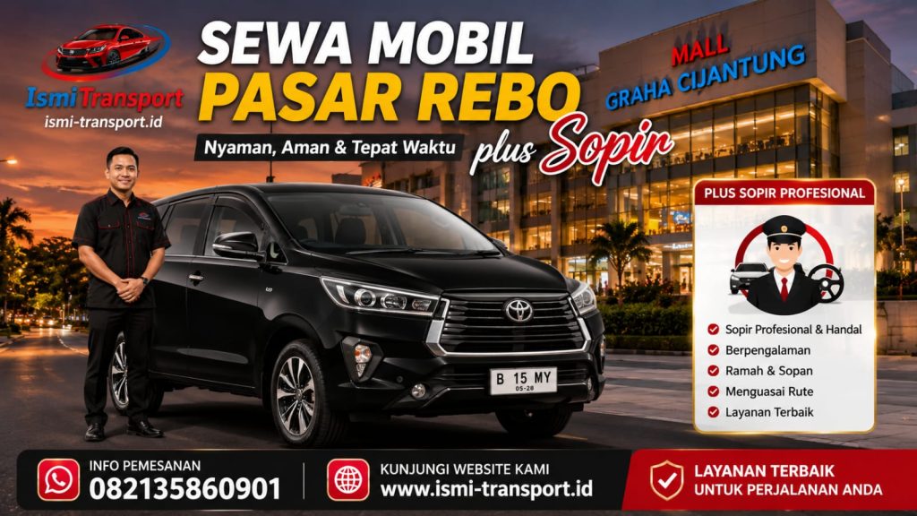 sewa mobil pasar rebo plus sopir - ismitransport